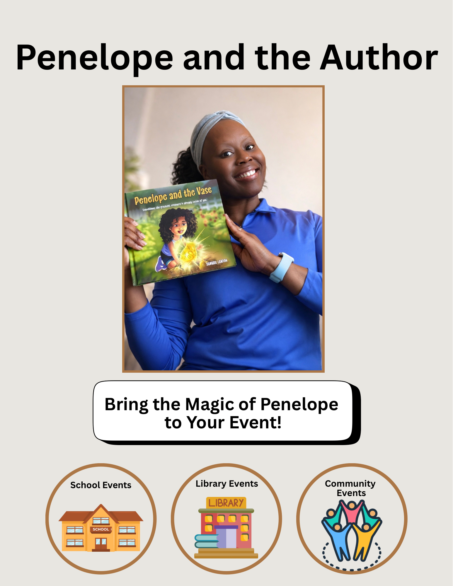 Penelope and the Author: bring the magic of Penelope to your event